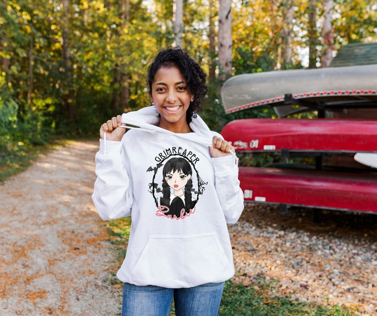 DTF Print Transfers | Ready To Press | Grimreaper Barbie | Wednesday | Addams Family