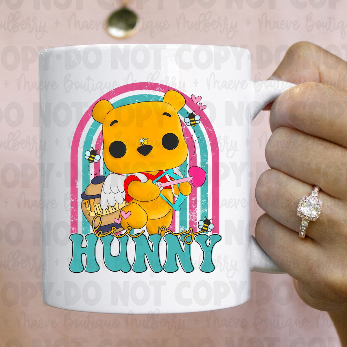 DTF Transfers | Ready To Press |  Sublimation |  Be My Hunny | Pooh | Love | Cupid