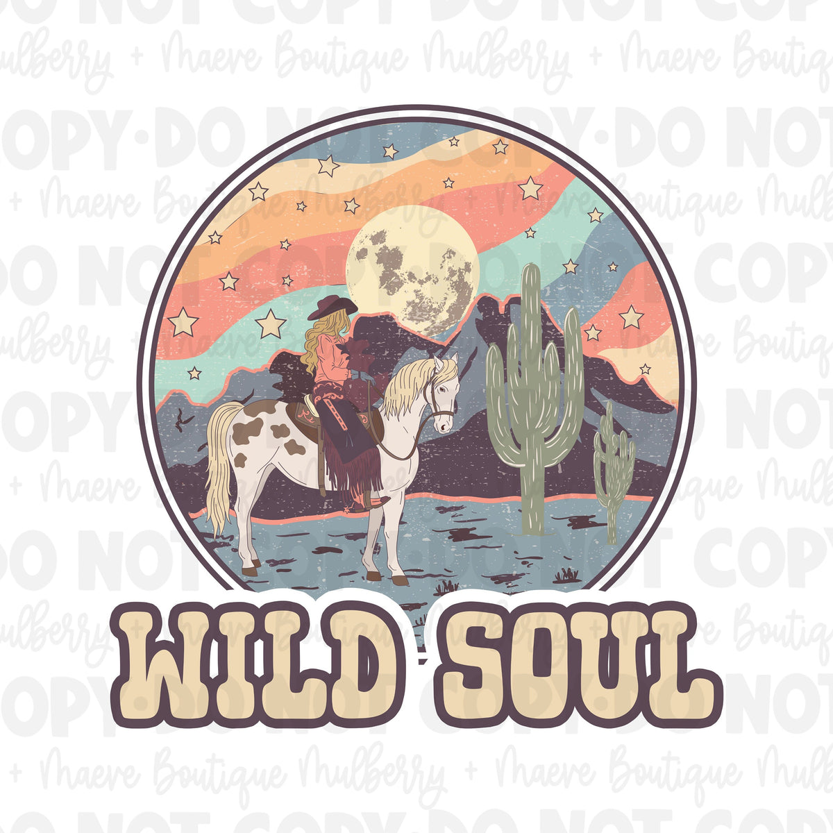 DTF Transfers | Ready To Press | Sublimation | Wild Soul | Western | Country