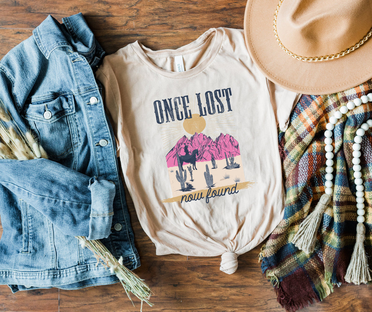 DTF Transfers | Ready To Press | Sublimation | Once Lost Now Found| Western | Country