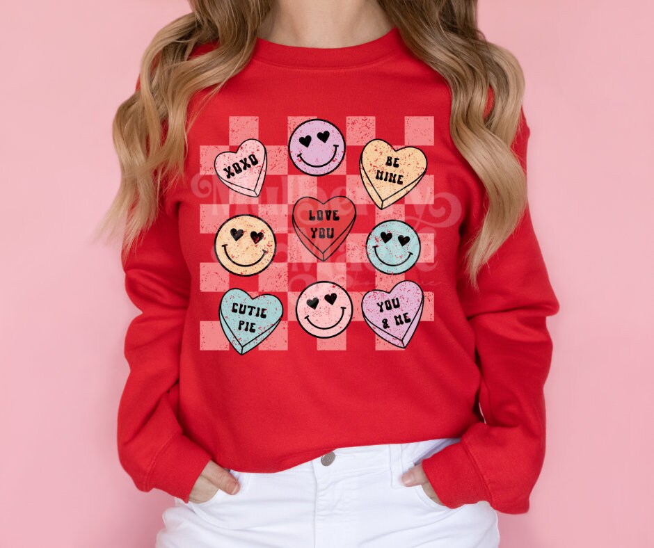 Conversation Hearts DTF Transfer