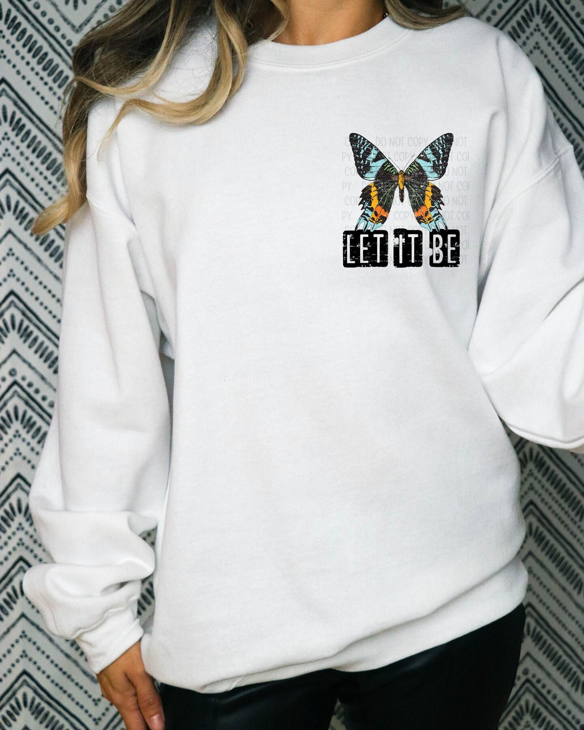 DTF Transfers | Sublimation |Let It Be Butterflies | Front &amp; Back