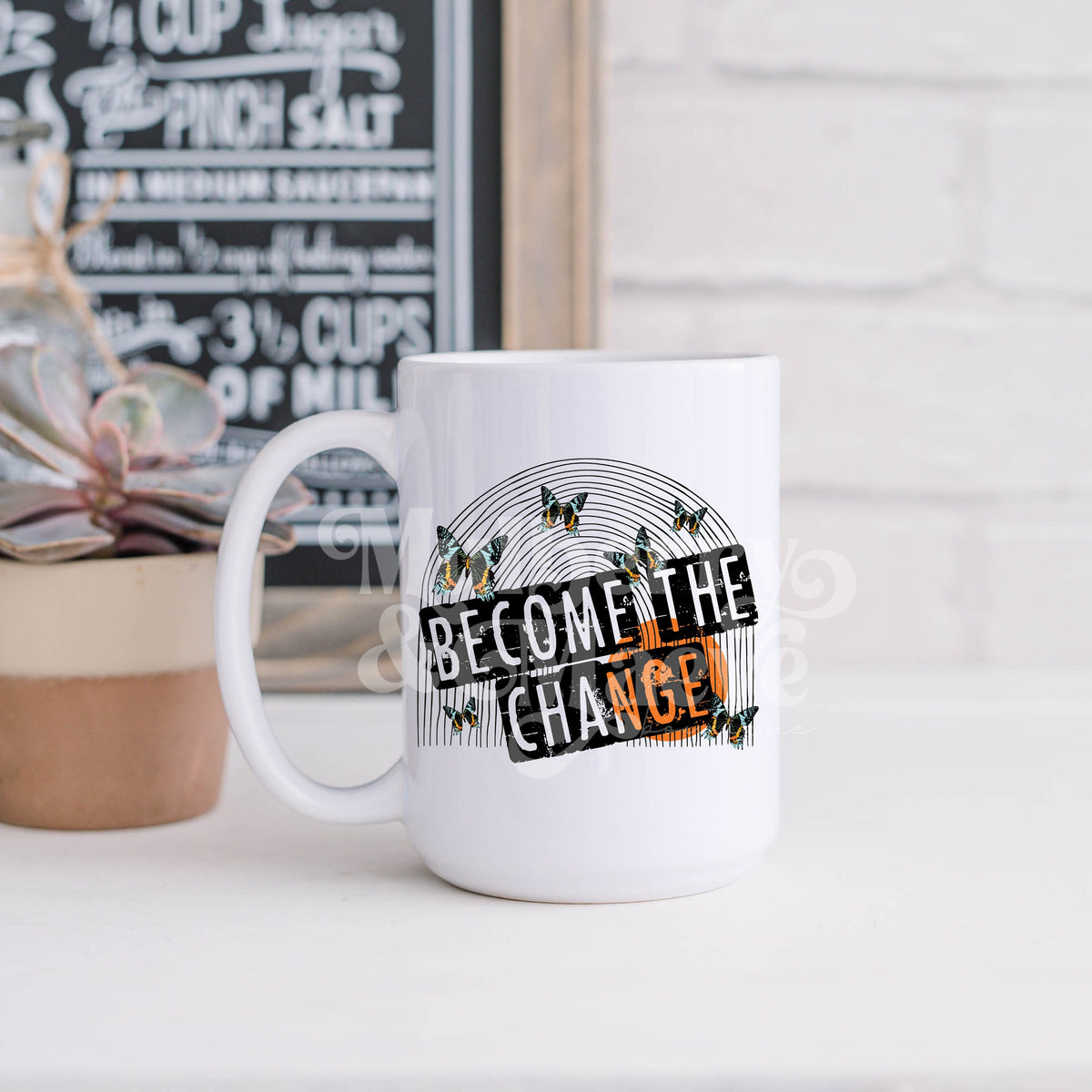DTF Transfers | Ready To Press | Sublimation | Become The Change | Butterflies | Rainbow