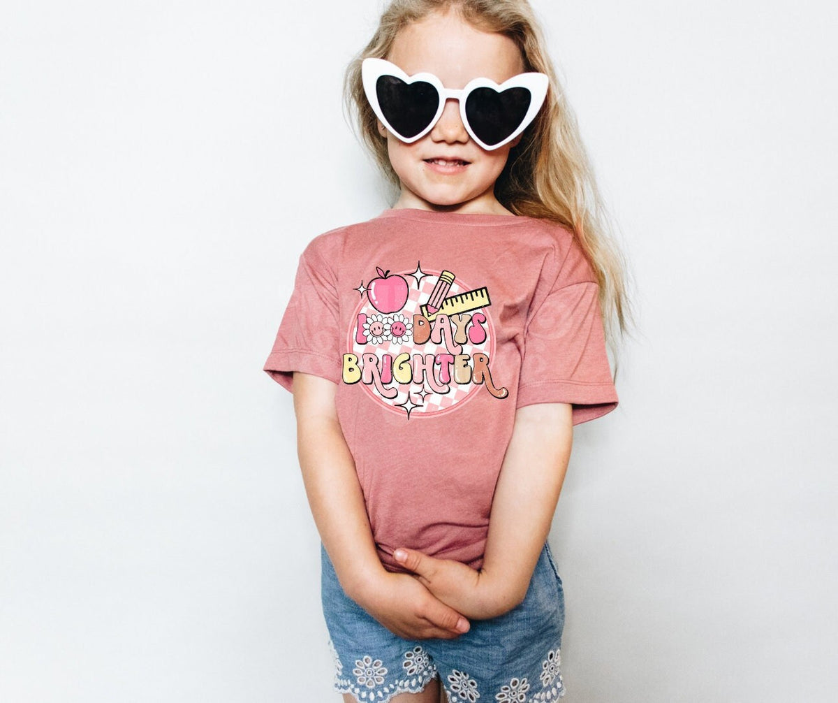 DTF Transfers, Ready To Press, 100 Days Brighter, School, Kids, Sublimation