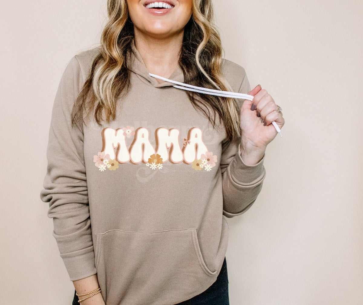 DTF Transfers, Sublimation, Ready To Press,  MAMA w/Flowers, Retro