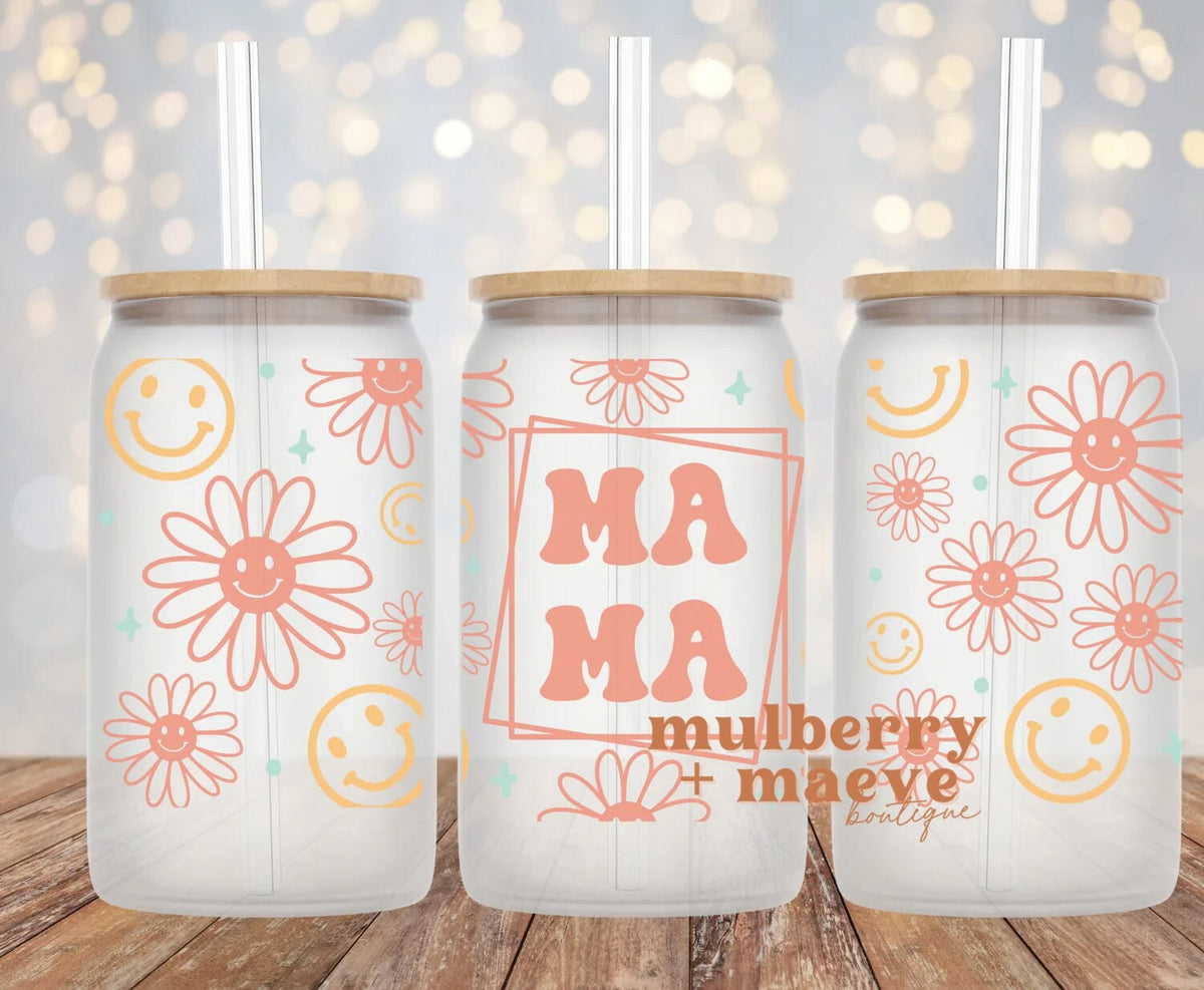 Groovy MAMA UV DTF Cup Wrap