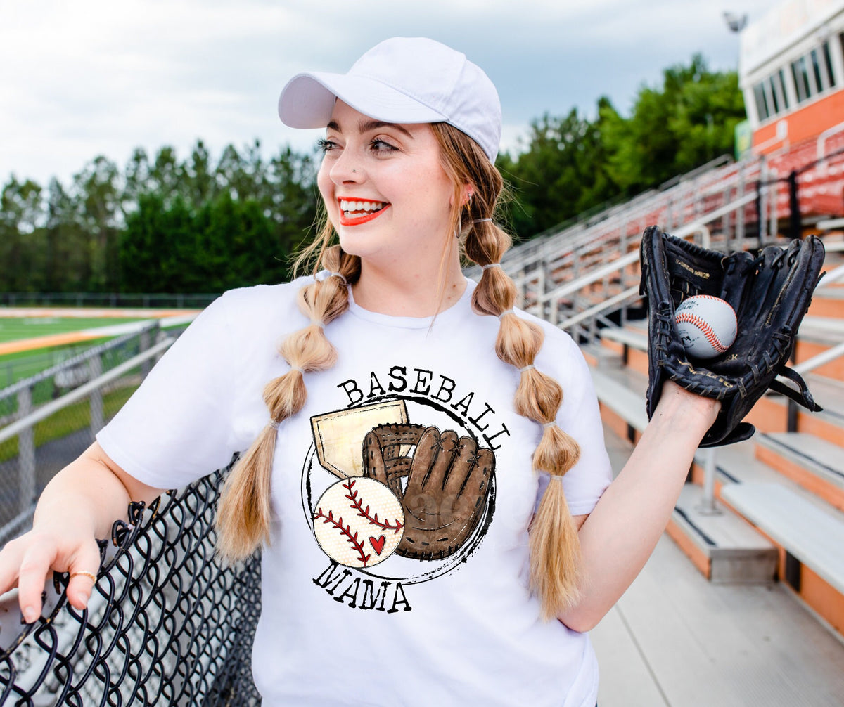 Baseball Mama Glove DTF Transfer