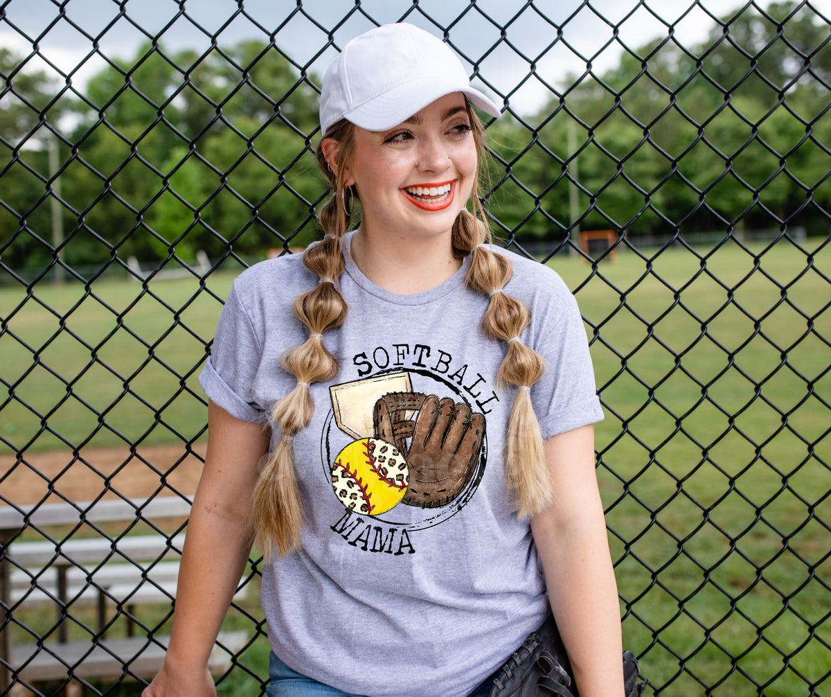 Softball Mama Glove DTF Transfer