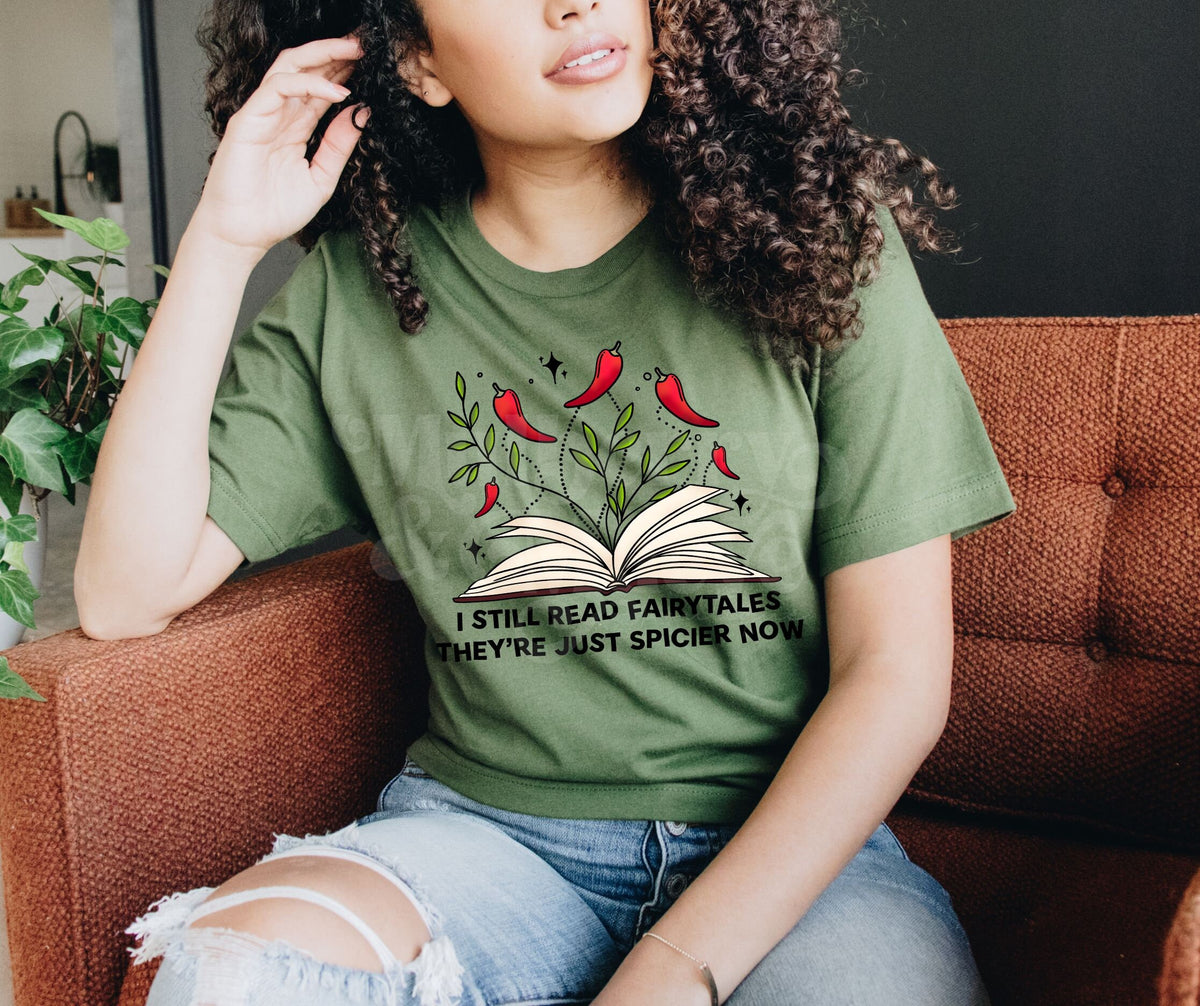 Spicy Book Reader Direct-to-Film Transfer for Blank Apparel, Totes. Easy to Apply and  Ready To Press. Romance, Spicy, Smut Book Gifts.