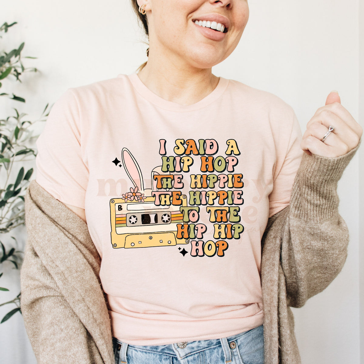 Easter Hip Hop Direct to Film Transfer for Blank Apparel. Cute Easter, Bunny Shirt Ideas