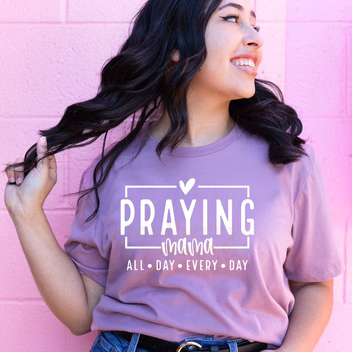 Praying Mama Puff Transfer