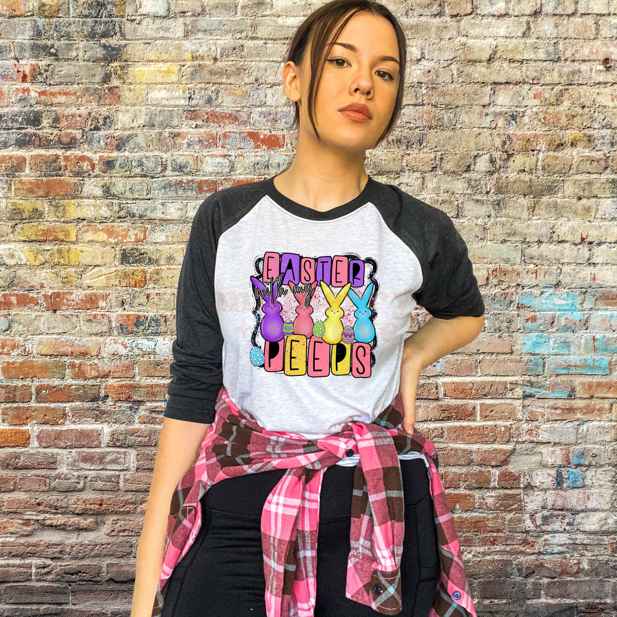 Easter with My Peeps DTF Transfers | Ready To Press | Mug Sublimation | Easter Transfer for Blank Apparel | Easter Basket Shirt