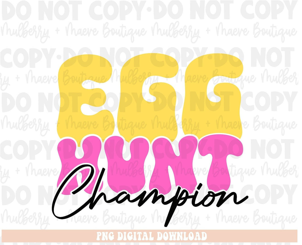 Egg Hunt Champion Pink Instant Digital PNG Download. Blank Apparel Design, Egg Hunt PNG, Egg Hunt Sublimation