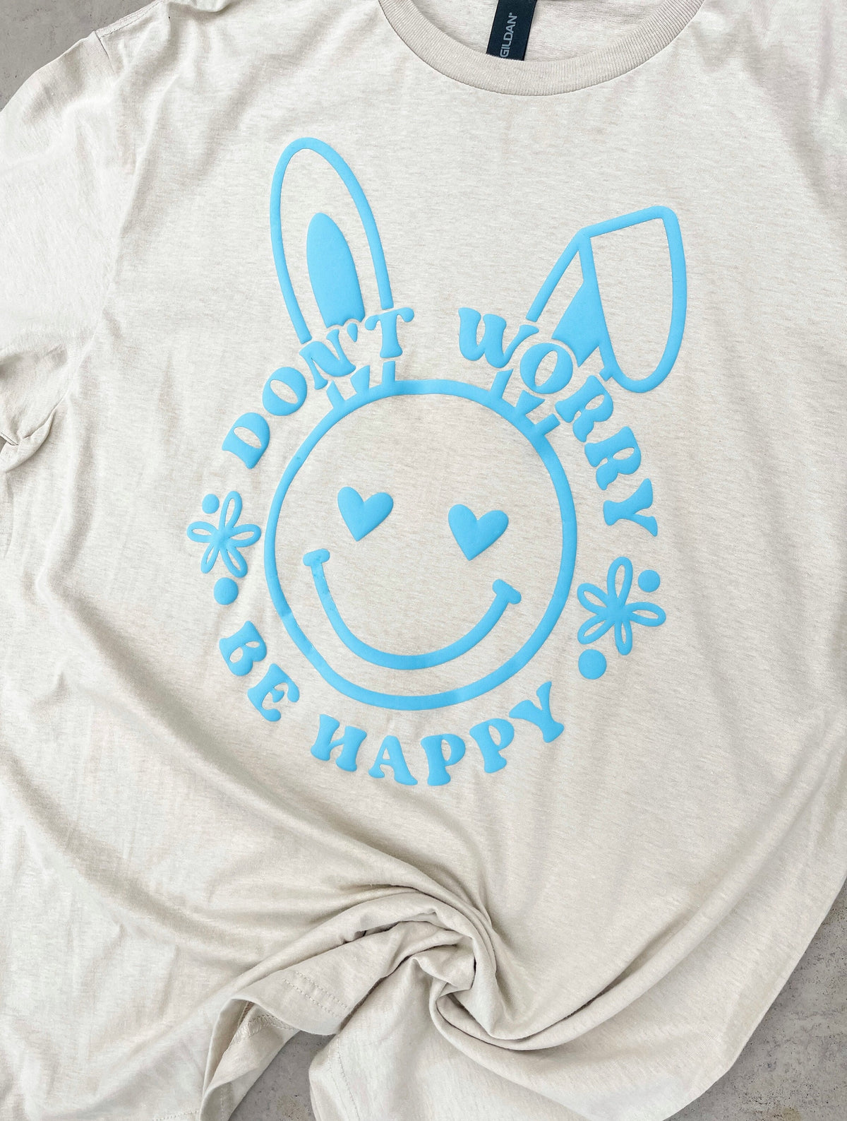 Bunny Smiley Puff Transfer