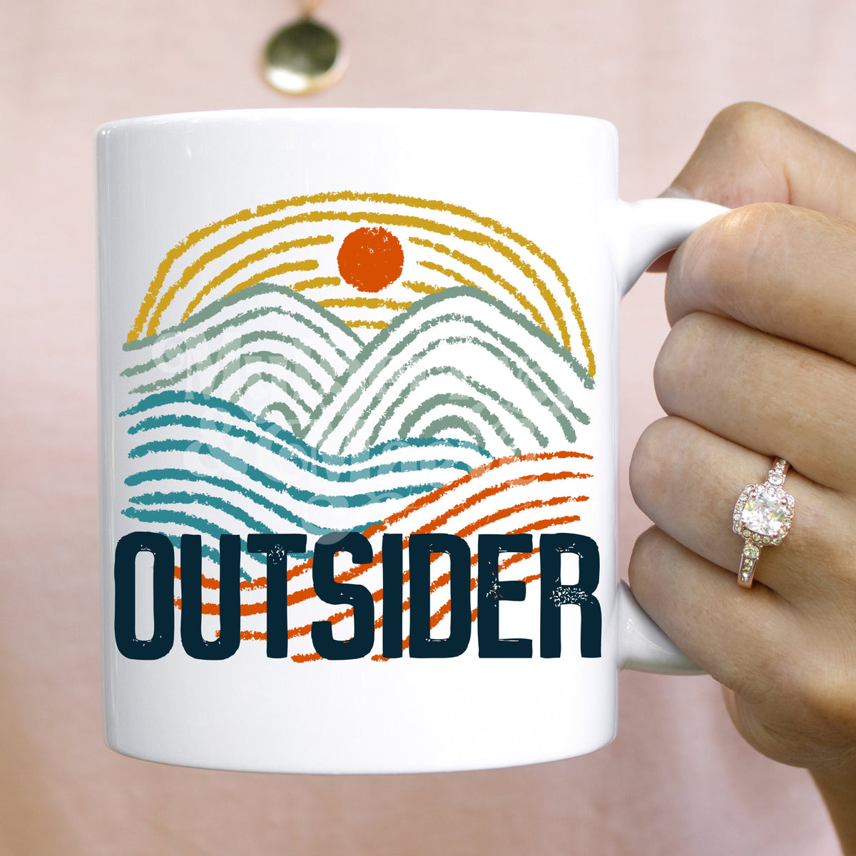 Outsider DTF Transfer for Blank Apparel. Outdoors, Adventure Transfer. Camping Shirt Idea. Outdoor Recreation Gift Ideas