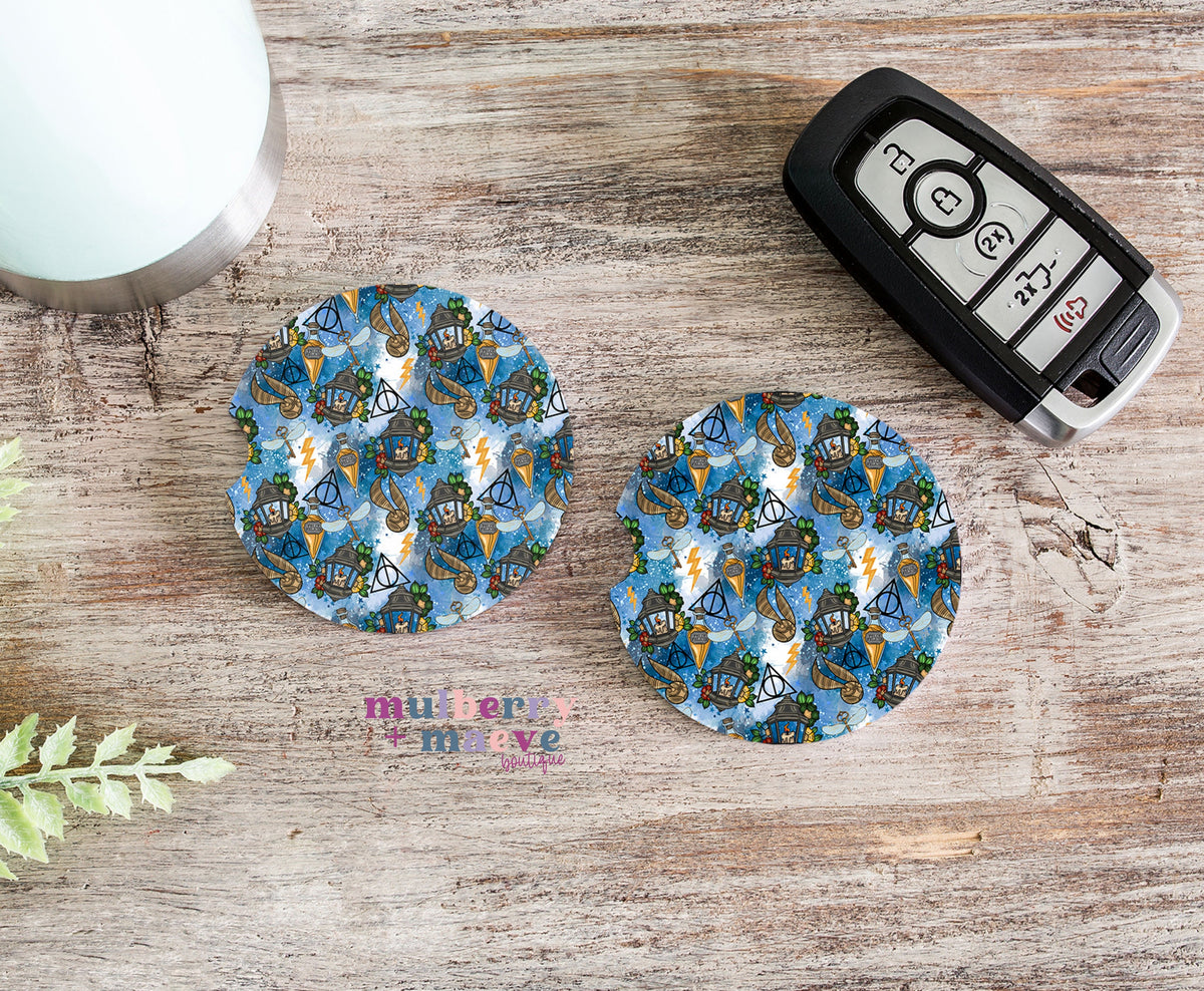 Magical Lantern Car Coaster Sublimation Transfers.  HP Gift Ideas. Sublimation Designs for Coasters.