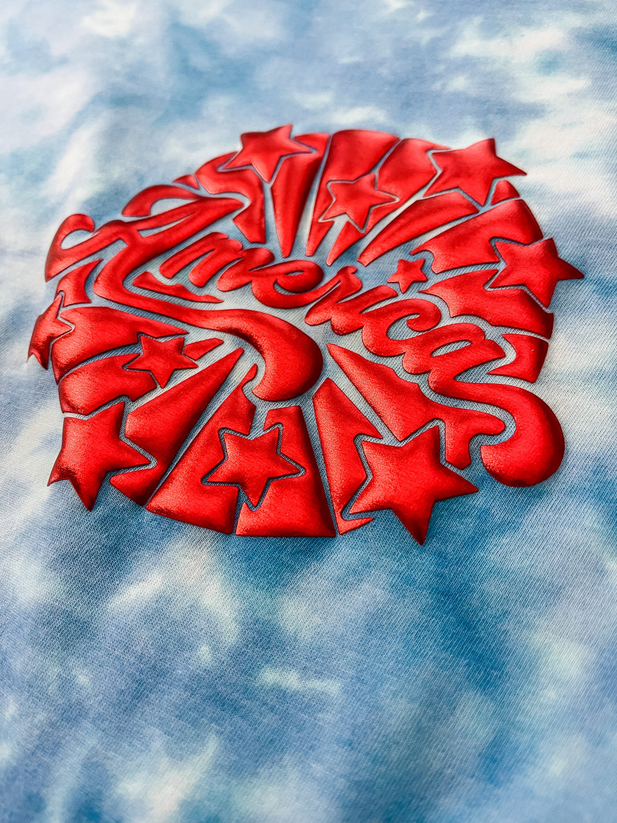 America w/Stars Puff Transfer