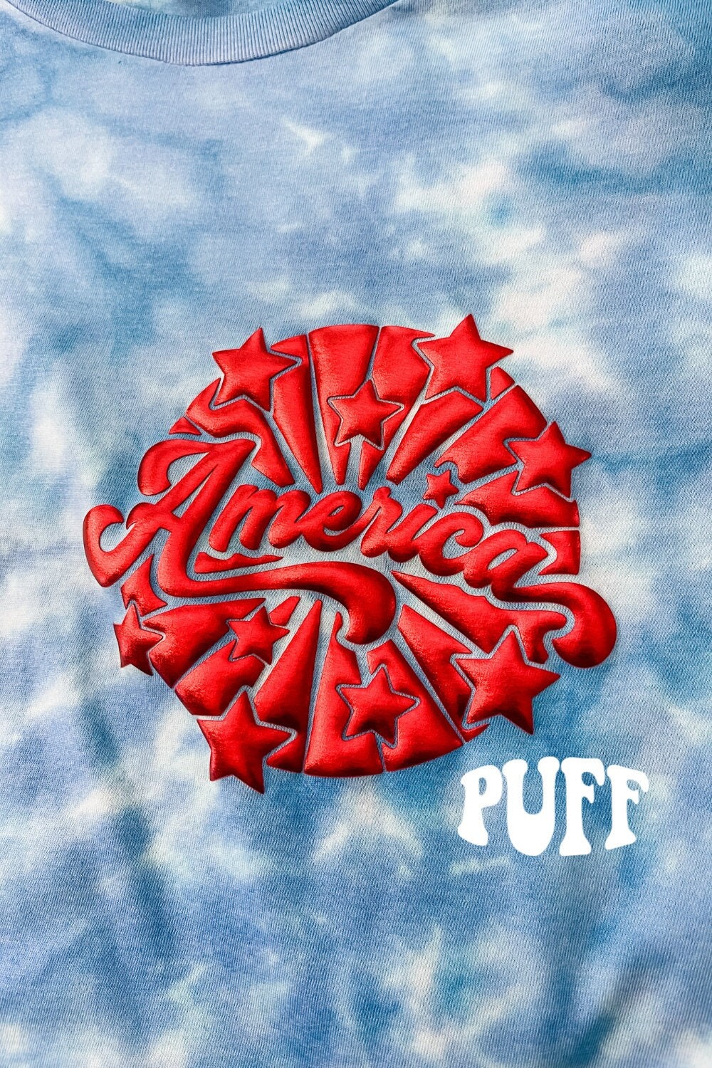 America w/Stars Puff Transfer