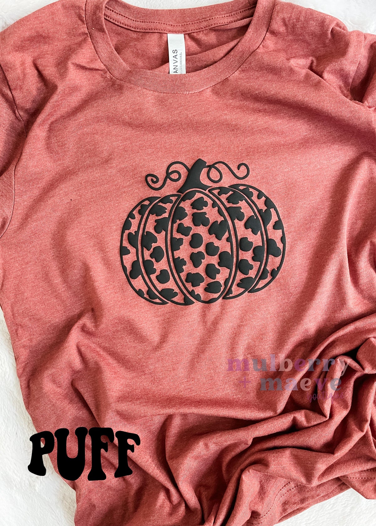Leopard Pumpkin Puff Transfer