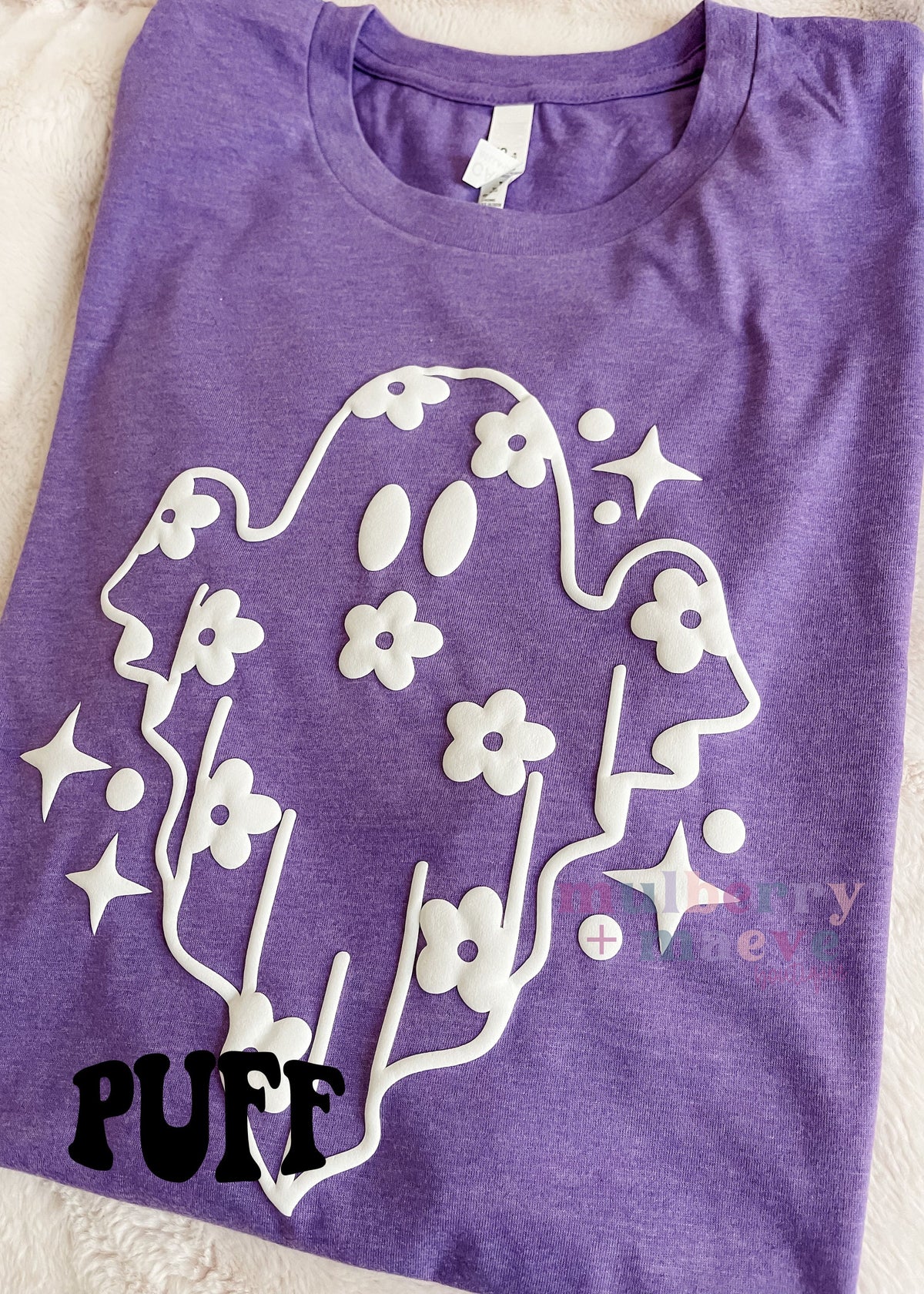 Cute Flower Ghost Puff Transfer