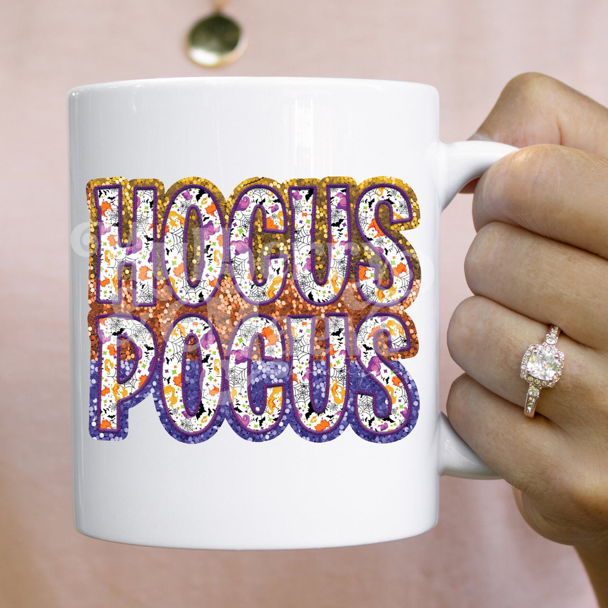 Hocus Pocus Faux Sequins &amp; Embroidery DTF