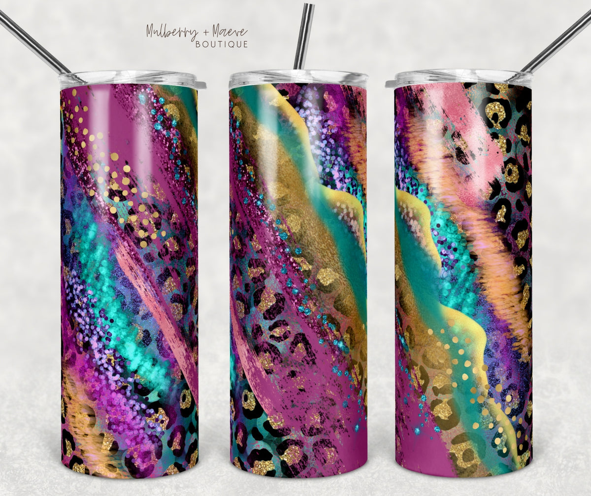 Leopard Plum Tumbler