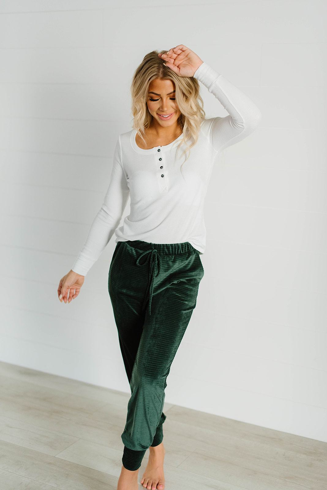 Velour Textured  Joggers