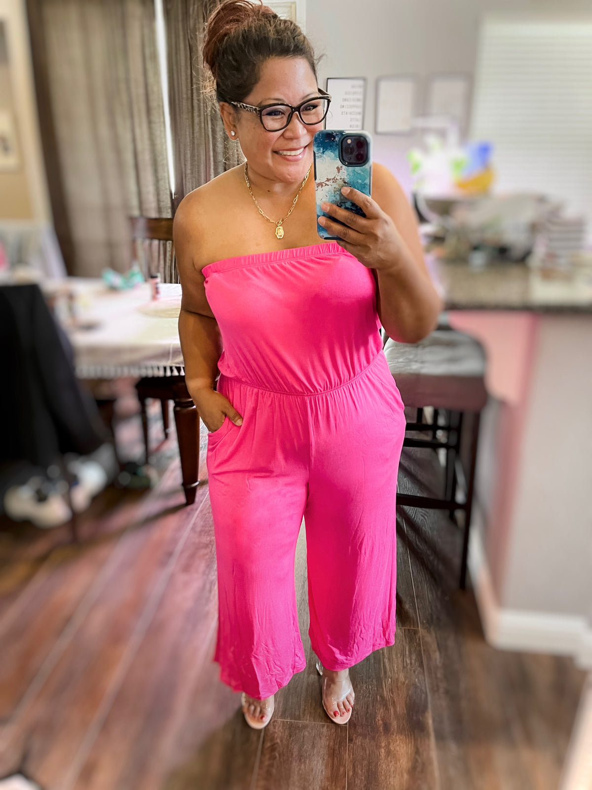 Strapless Jumpsuit (Plus)